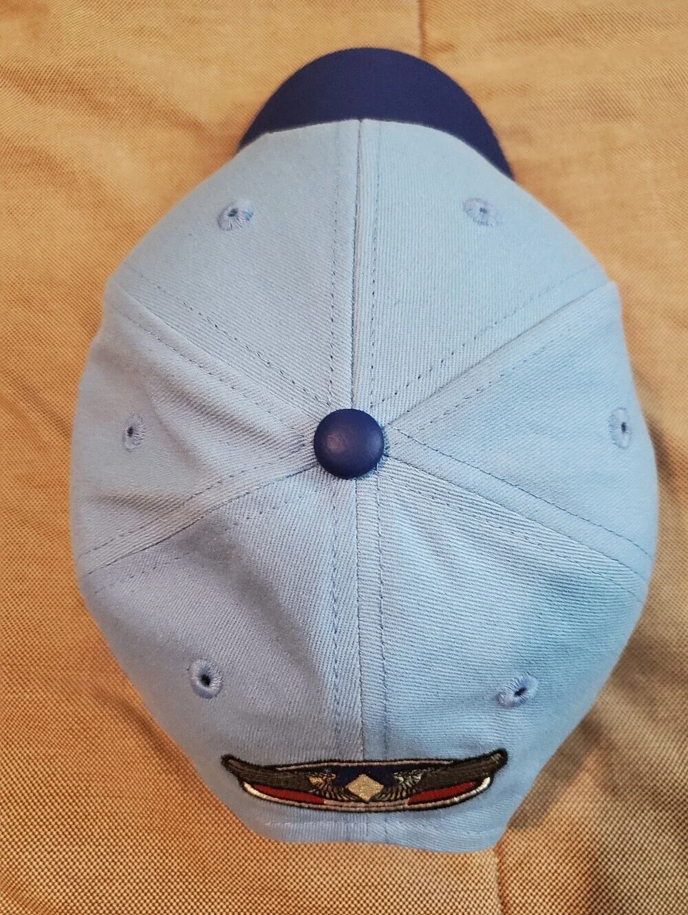 Air Force USAF Fifinella Wasp Unisex Light Blue Strapback Cap Hat